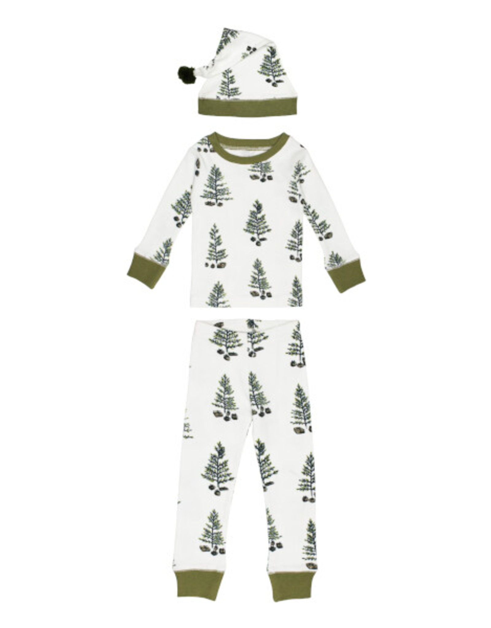 L'oved Baby Kids' PJ & Cap Set Under the Tree