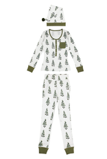 L'oved Baby Women's Lounge Set with Cap Under the Tree