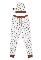 L'oved Baby Men's Jogger with Cap Waiting for Santa - Extra Small