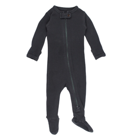 L'oved Baby Thermal Zipper Footie Coal