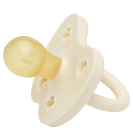Hevea Natural Rubber Pacifier 0+ Round Milky White
