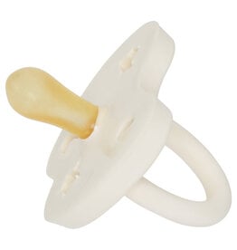 Hevea Natural Rubber Pacifier 0+ Symmetrical Milky White