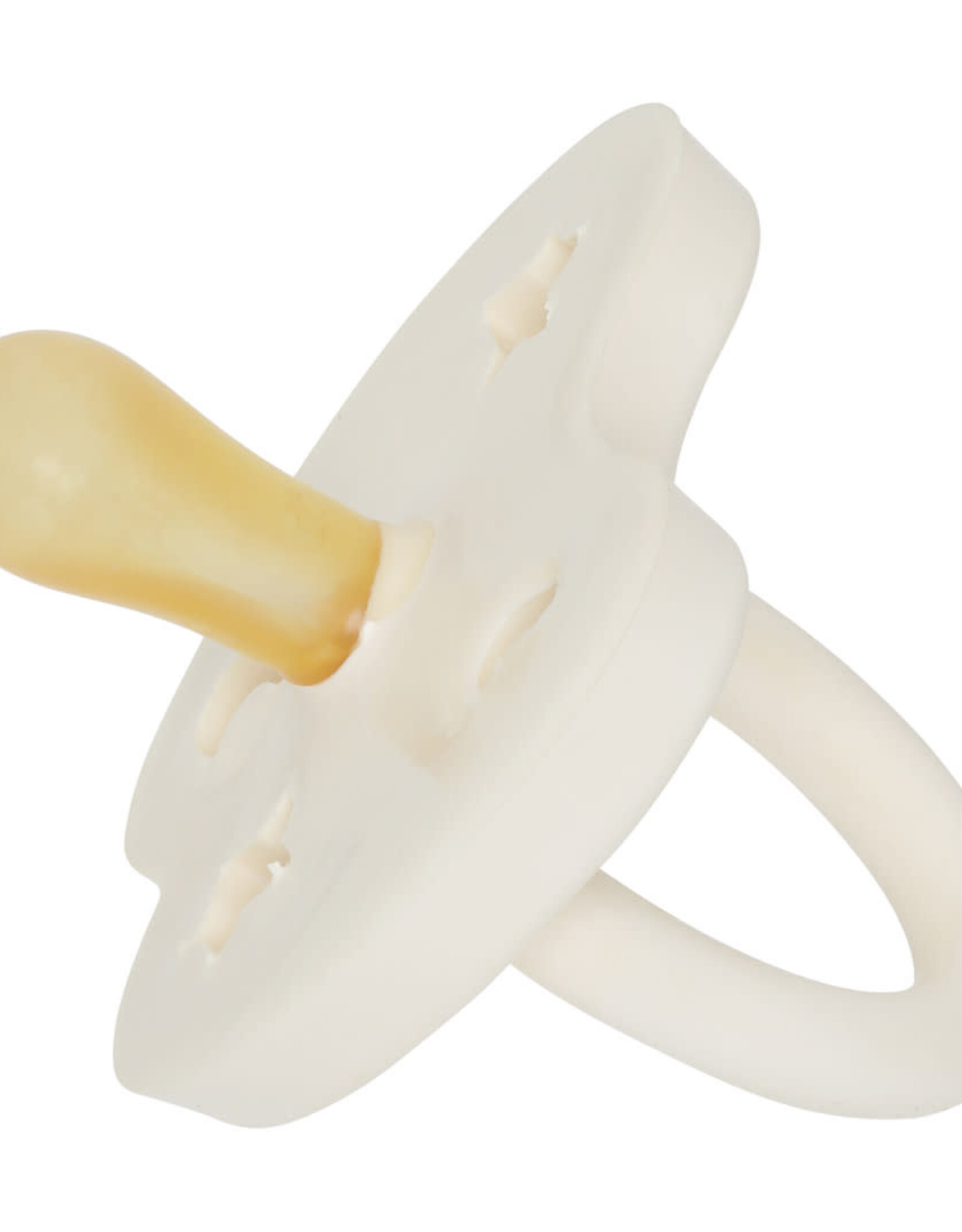 Hevea Natural Rubber Pacifier 3-36 Symmetrical Milky White