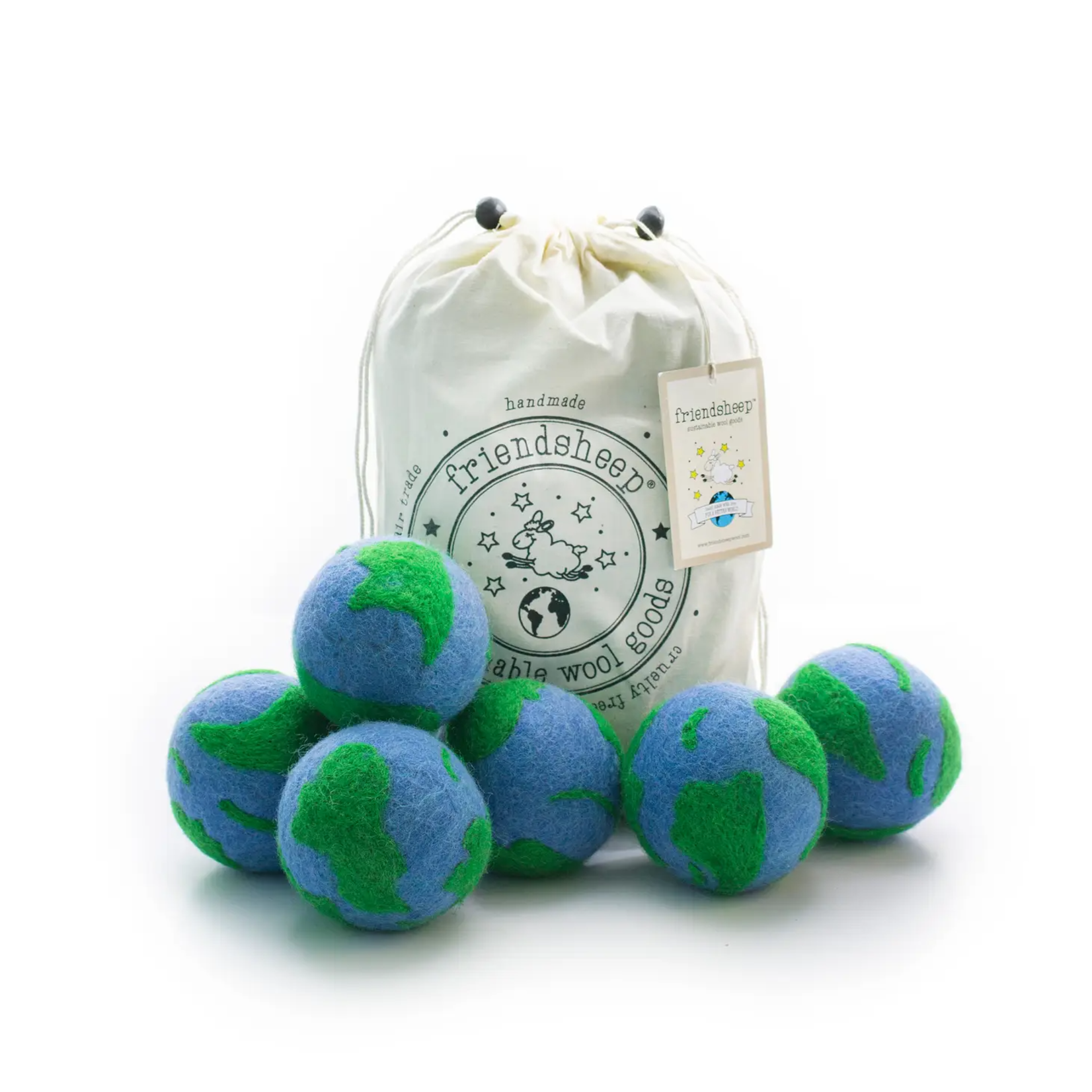 Friendsheep Wool Natural Fabric Softener Wool Dryer Balls - 8 Options!