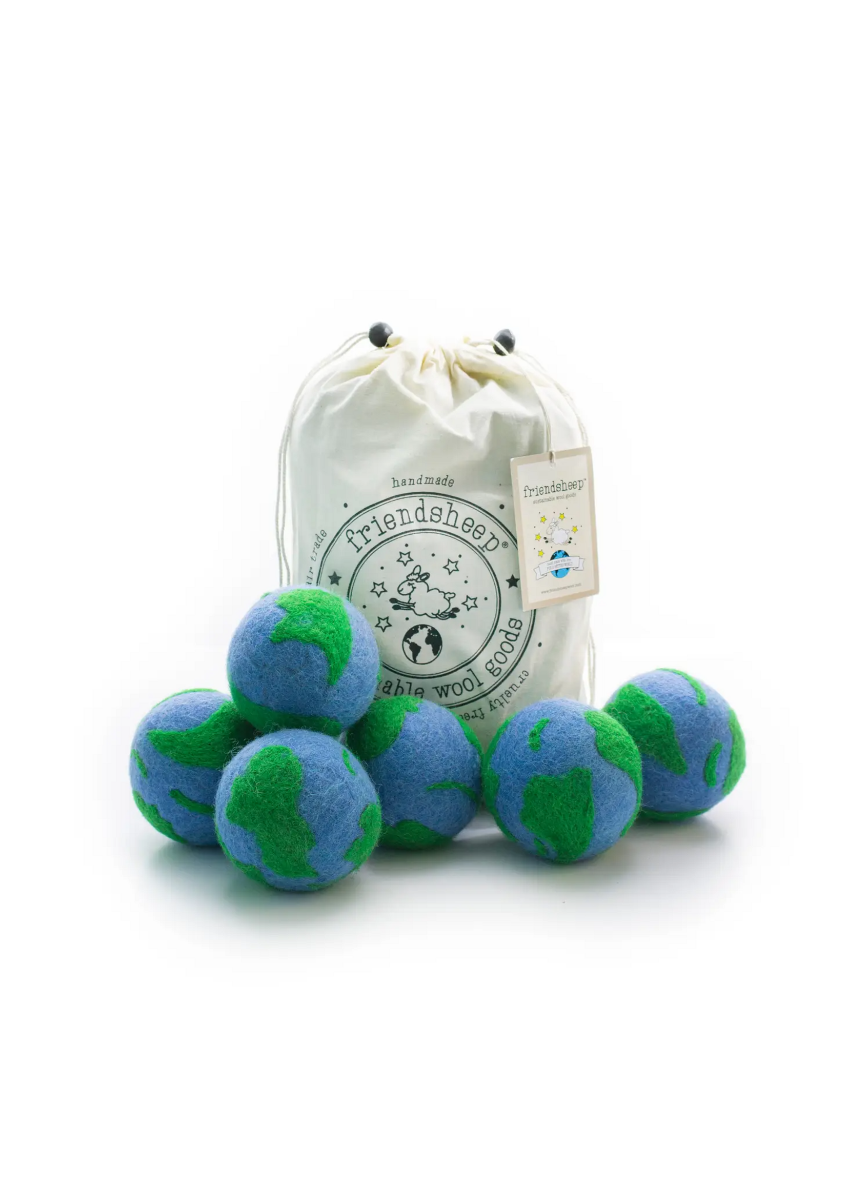 Friendsheep Wool Natural Fabric Softener Wool Dryer Balls - 8 Options!