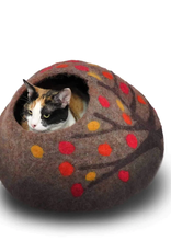 Friendsheep Wool Eco Wool Kitty Cave - Tree Motif