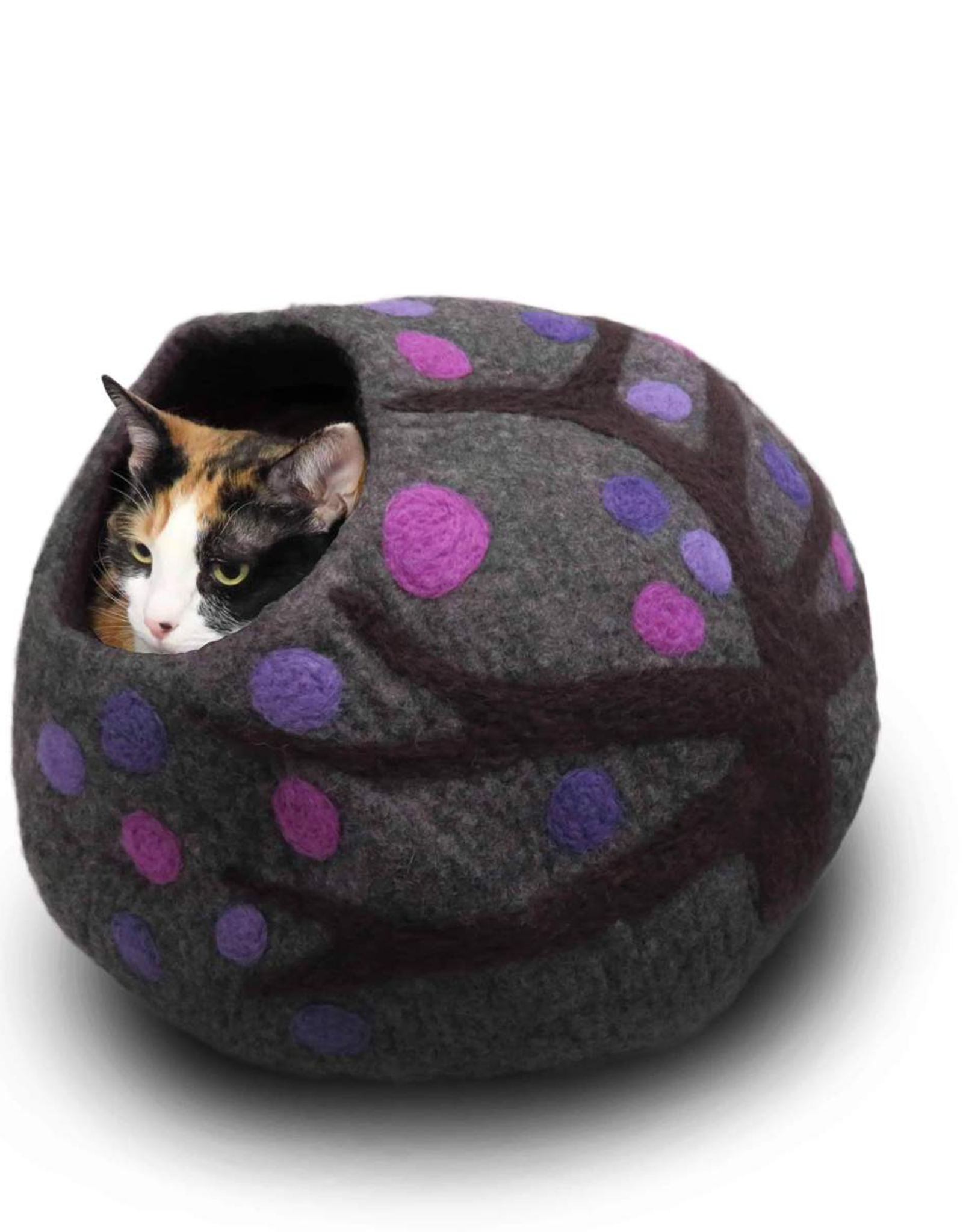 Friendsheep Wool Eco Wool Kitty Cave - Tree Motif