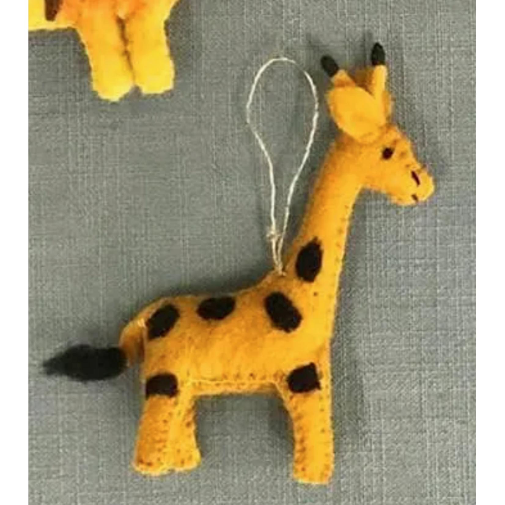 The Winding Road Wool Giraffe Ornament