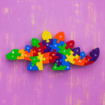 Mr. Ellie Pooh Wooden Puzzle - Stegosaurus