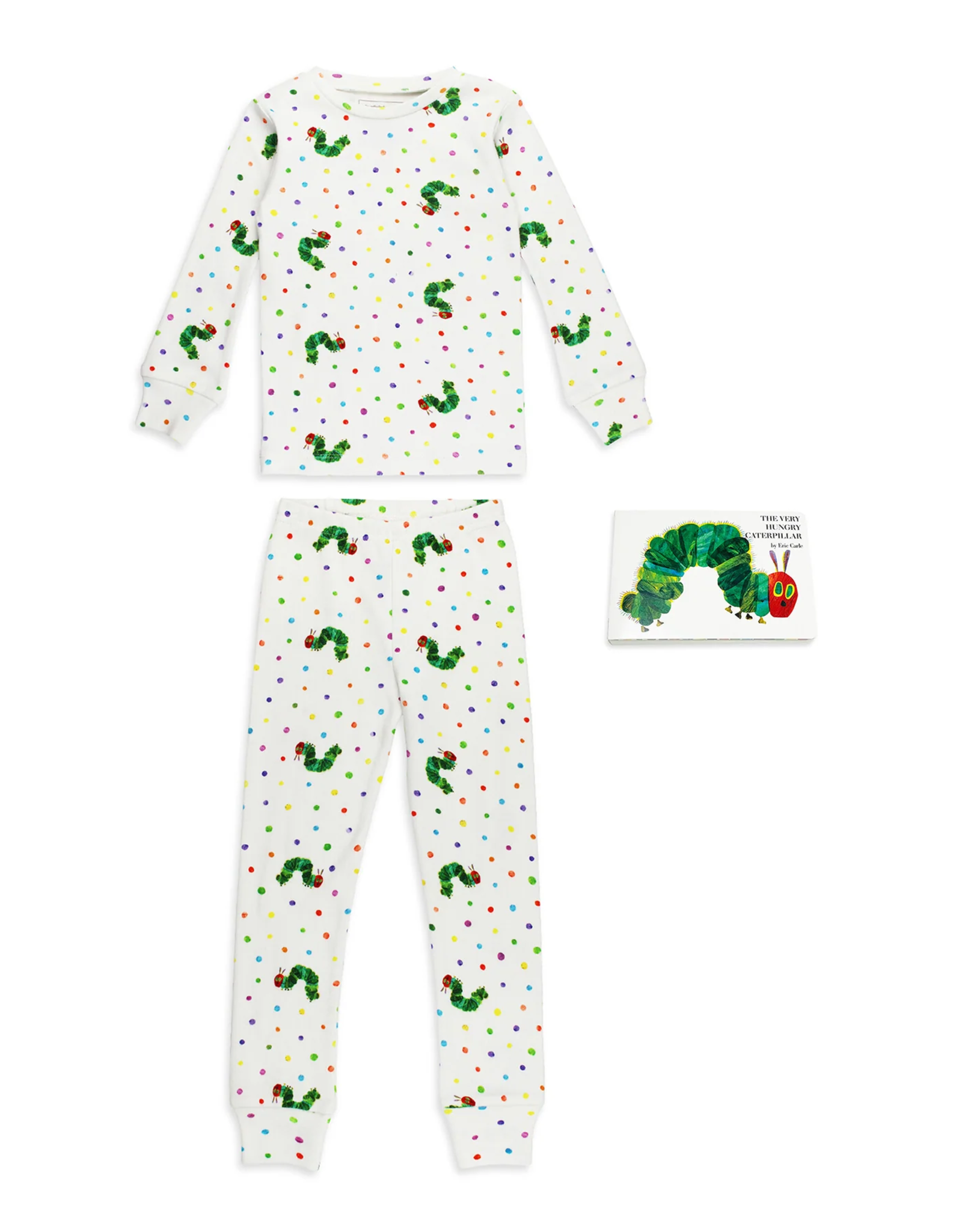 L'oved Baby Bedtime & Book Bundle - Caterpillar PJ Set