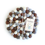 Friendsheep Wool Wool Trivet - Earth Tones