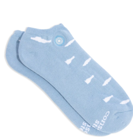 Conscious Step Ankle Socks that Support Mental Health (Clouds)