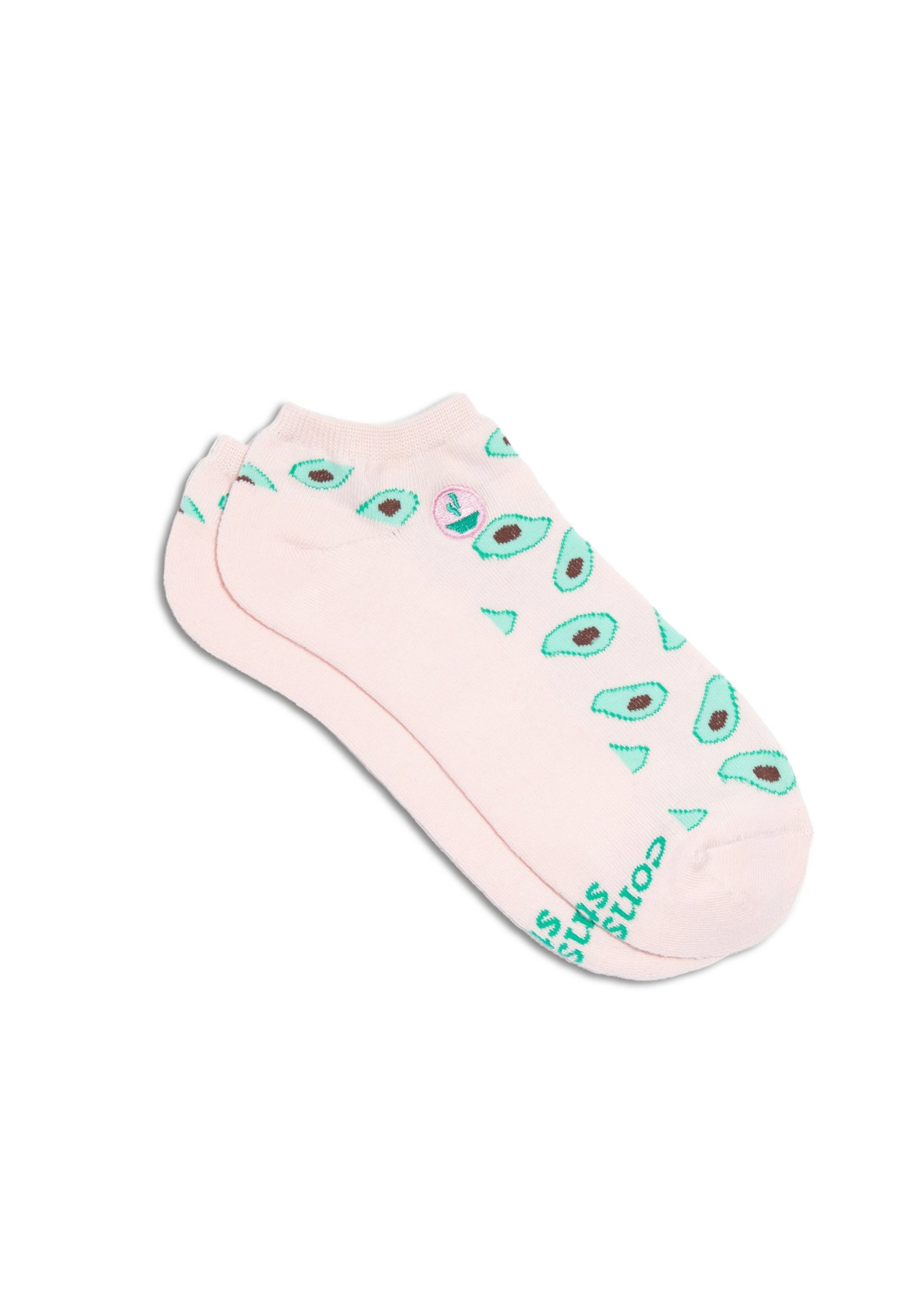 Conscious Step Ankle Socks That Provide Meals (Pink Avocados)