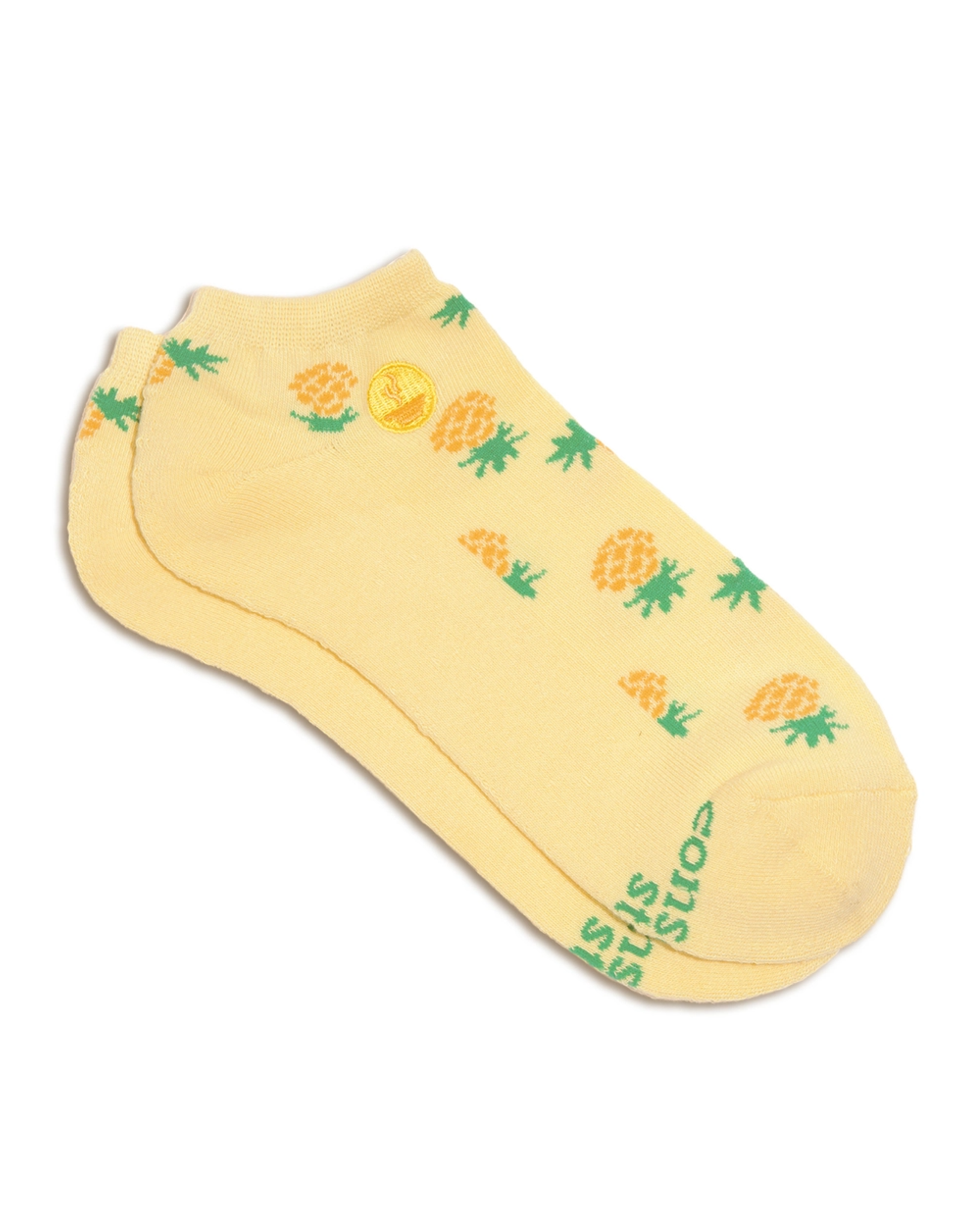 Conscious Step Ankle Socks that Provide Meals (Golden Pineapples) - Small