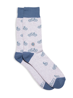 Conscious Step Socks That Give Books (Gray Bicycles)