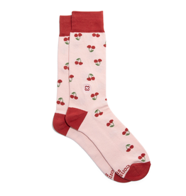 Conscious Step Socks That Support Self Checks (Cherries)