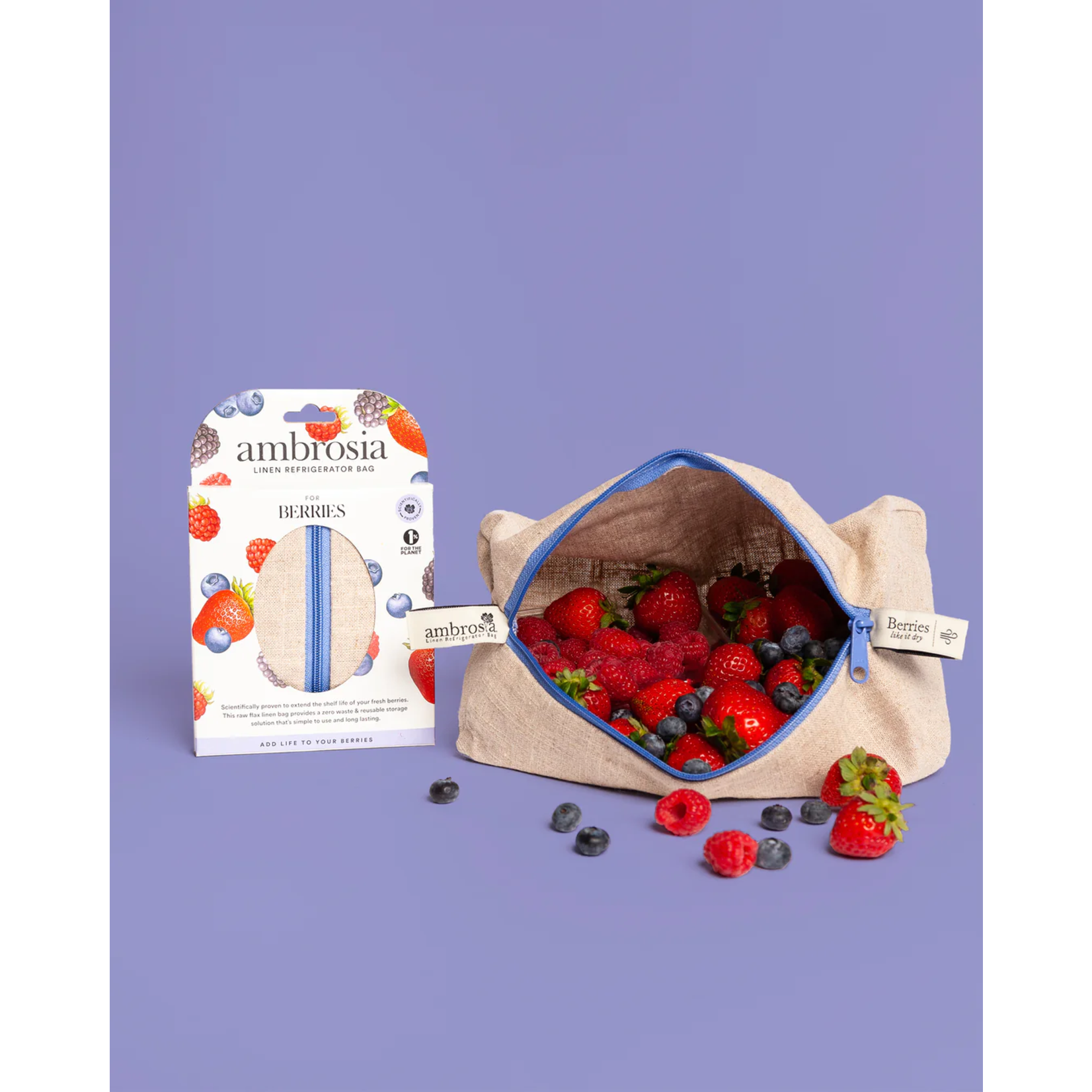 Ambrosia Linen Produce Bag  - Berries