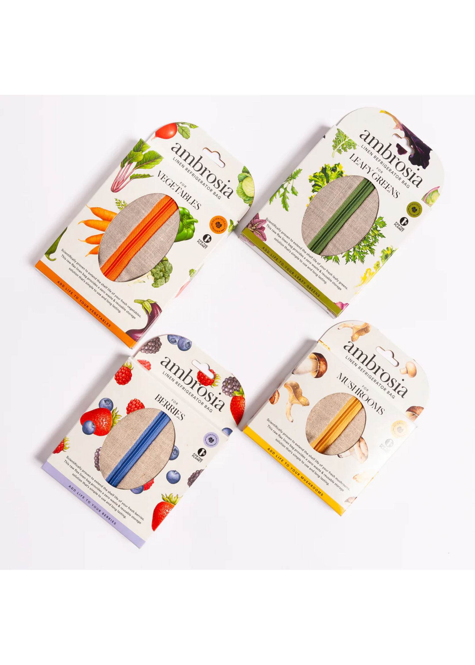 Ambrosia European Flax Linen Produce Bag Set