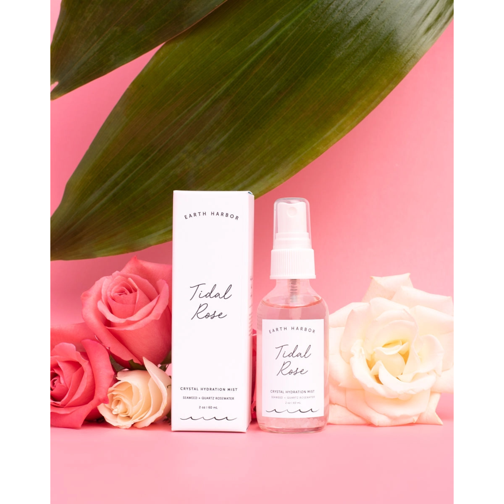 Earth Harbor Tidal Rose: Rose Water & Rose Quartz Hydration Mist