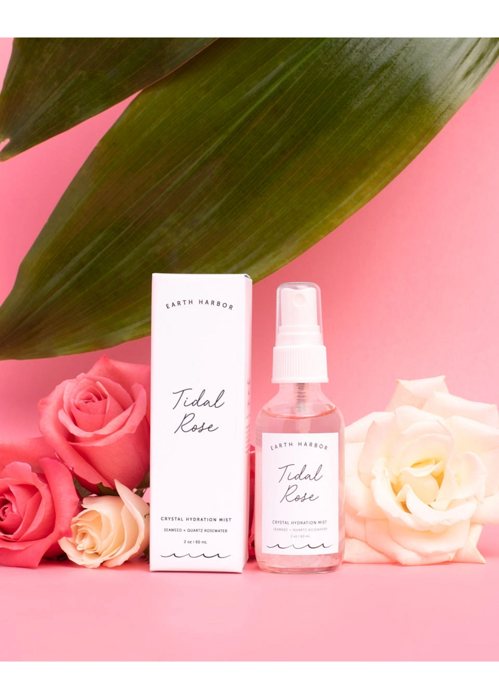 Earth Harbor Tidal Rose: Rose Water & Rose Quartz Hydration Mist