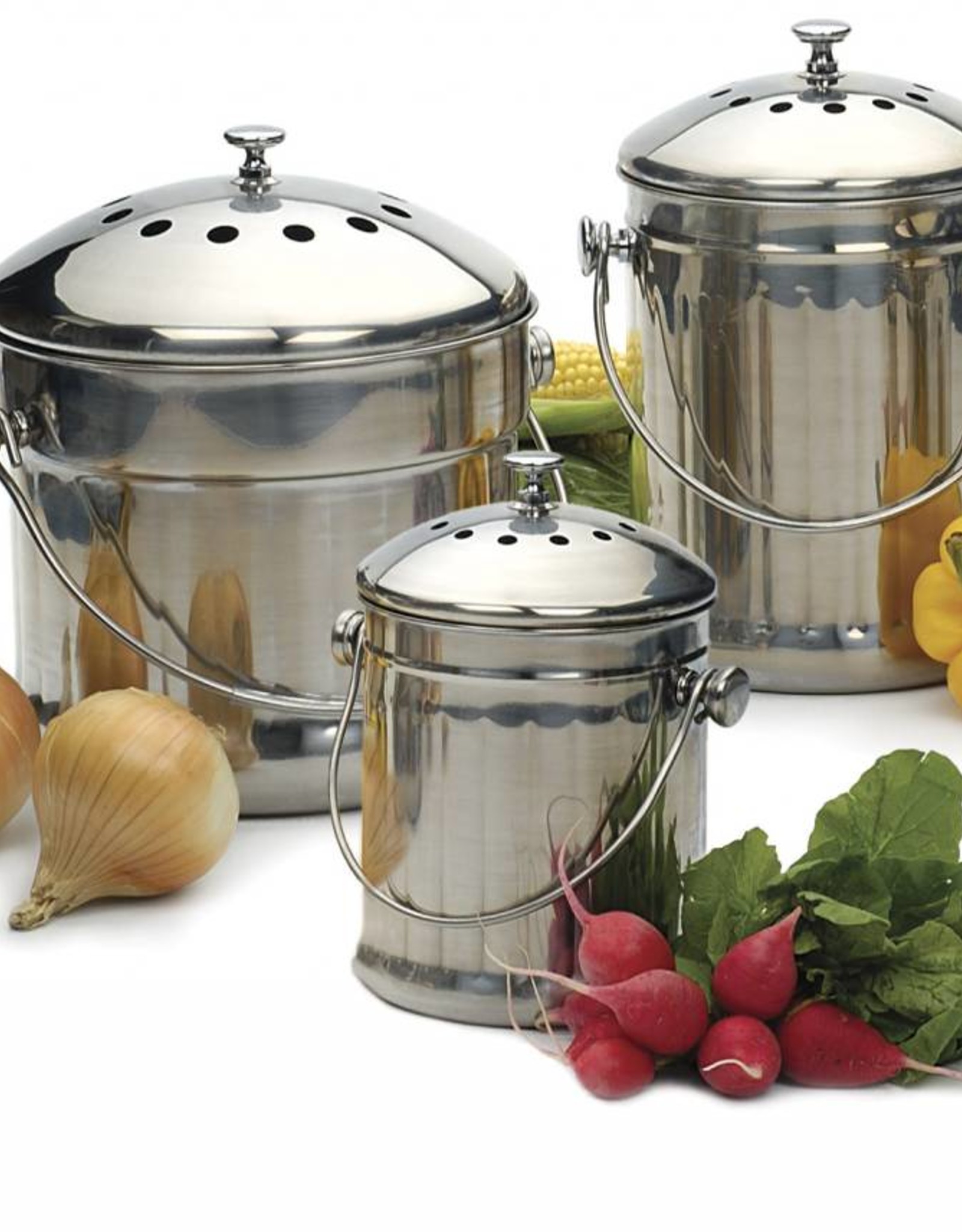 Stainless Steel Compost Pail - Eco Carmel