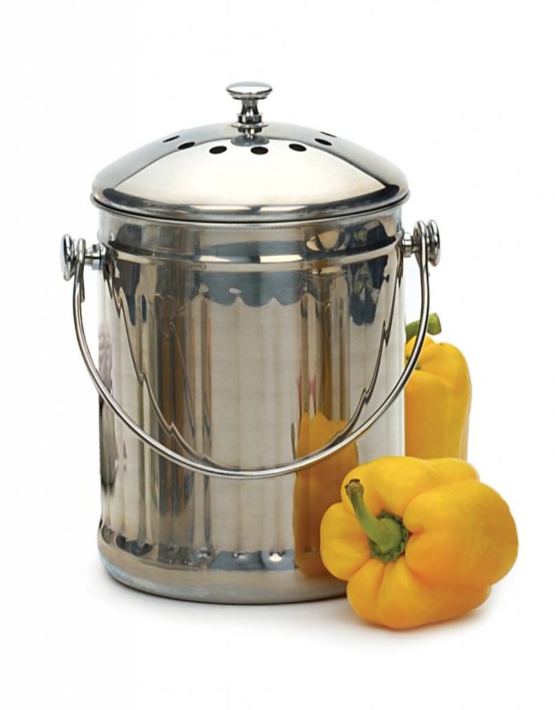 Stainless Steel Compost Pail Eco Carmel