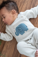 Viverano Elephant Knit Baby Jumpsuit