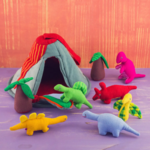 Mr. Ellie Pooh Organic Cotton Playhouse Dinosaurs