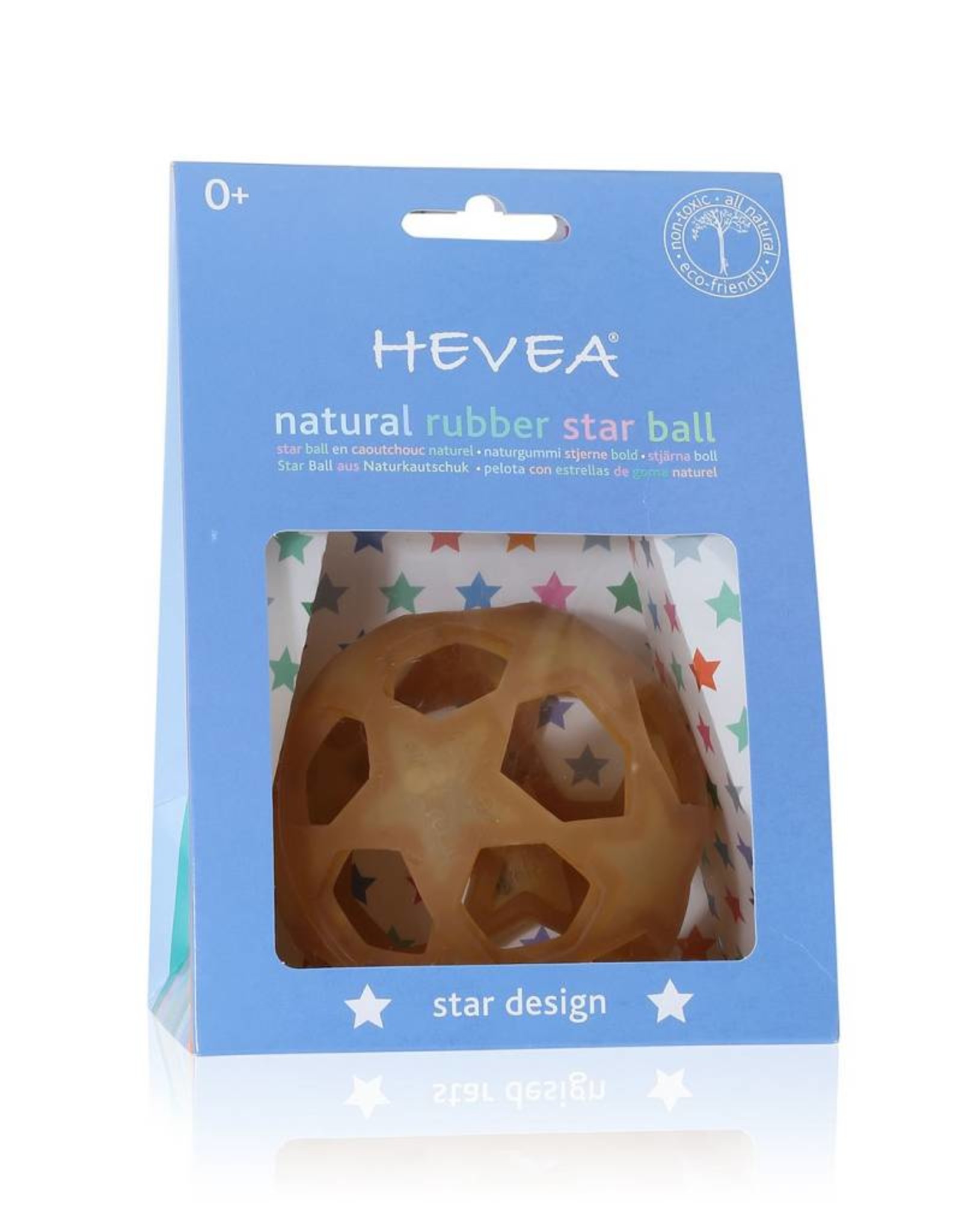 Hevea Colorful Natural Rubber Star Ball