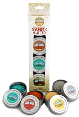 Natural Earth Paint Eco-Friendly Cosmetic Glitter 4-Pk