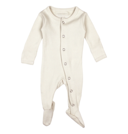 L'oved Baby Organic Snap Footie - Buttercream