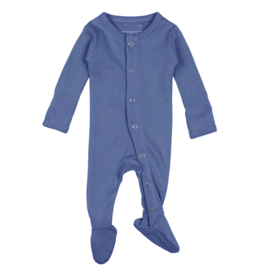 L'oved Baby Organic Snap Footie Slate