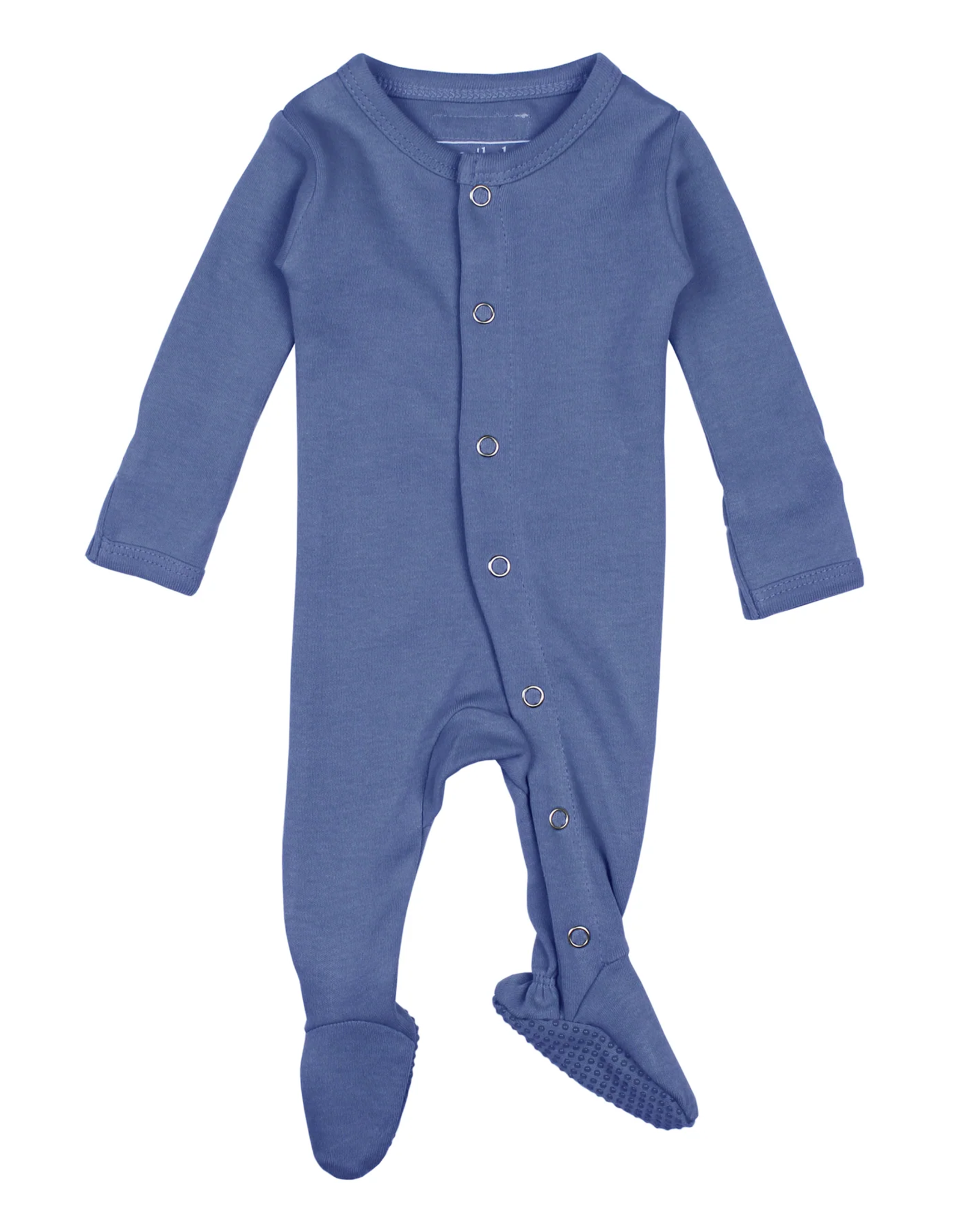 L'oved Baby Organic Snap Footie Slate