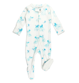L'oved Baby Zipper Footie Jellyfish