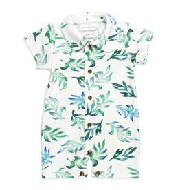 L'oved Baby Short Sleeve Coverall Seaweed