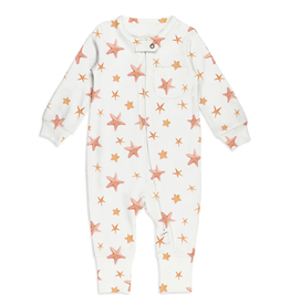 L'oved Baby Footless Zipper Romper Starfish