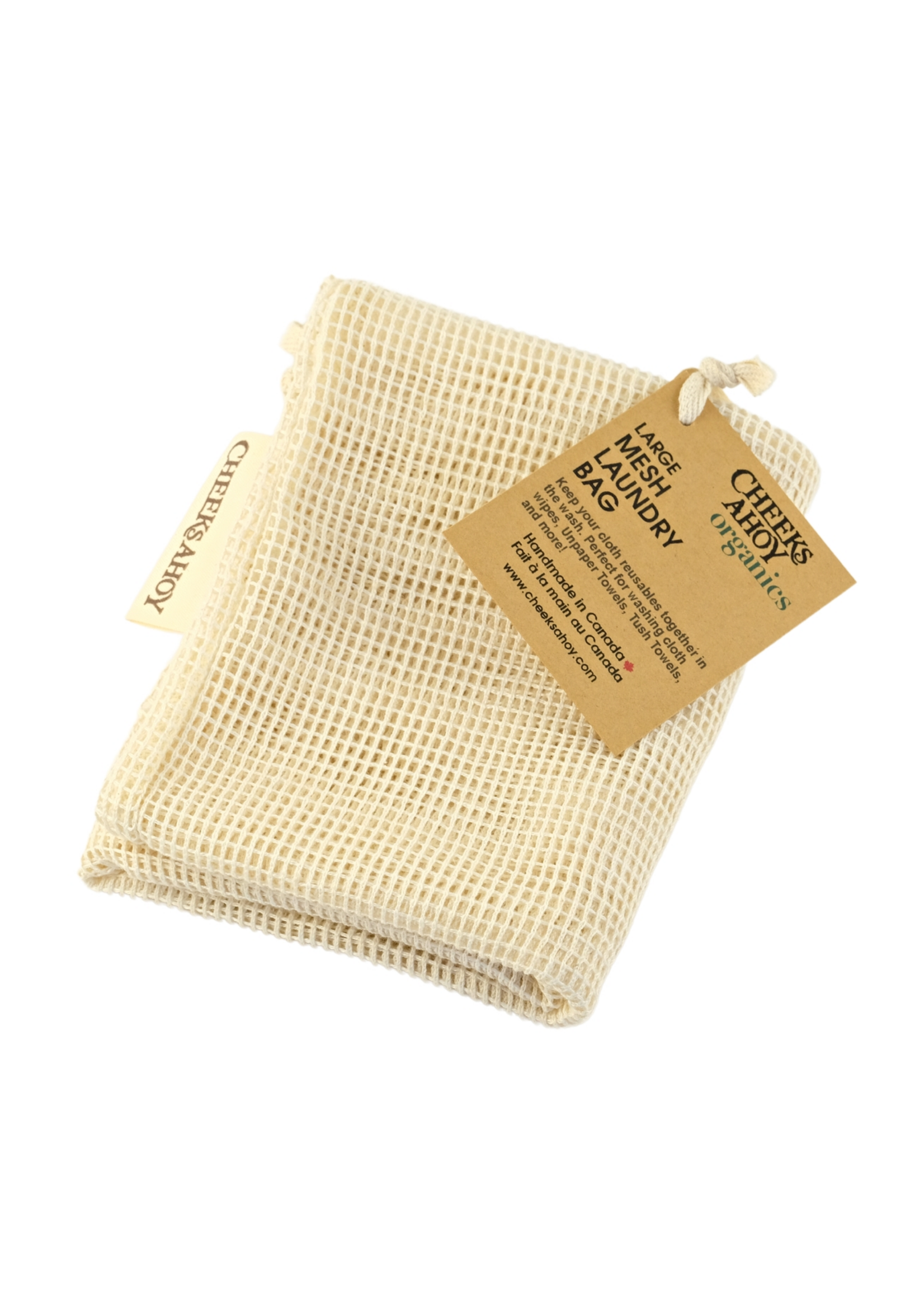 Cheeks Ahoy Organic Mesh Laundry Bag - Large
