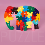 Mr. Ellie Pooh Wooden Puzzle - Elephant