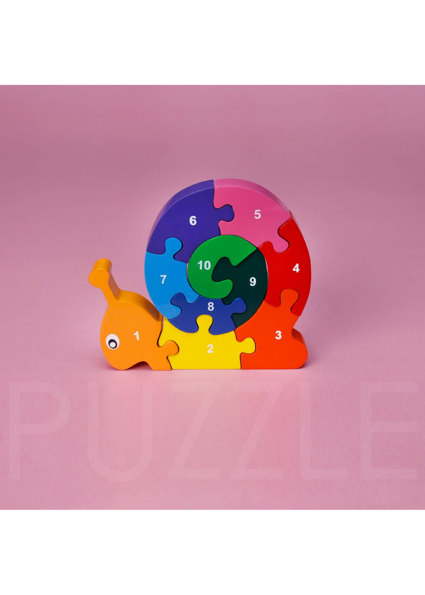 Mr. Ellie Pooh Wooden Puzzle - Snail