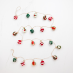 The Winding Road Vintage Christmas Ball Garland