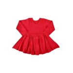 Finn & Emma Scarlet Red Long Sleeve Twirl Dress