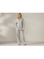Cloud Brush Flannel Pajama Set - Gray Heather