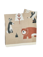 Viverano Woodland Bear Knit Baby Blanket