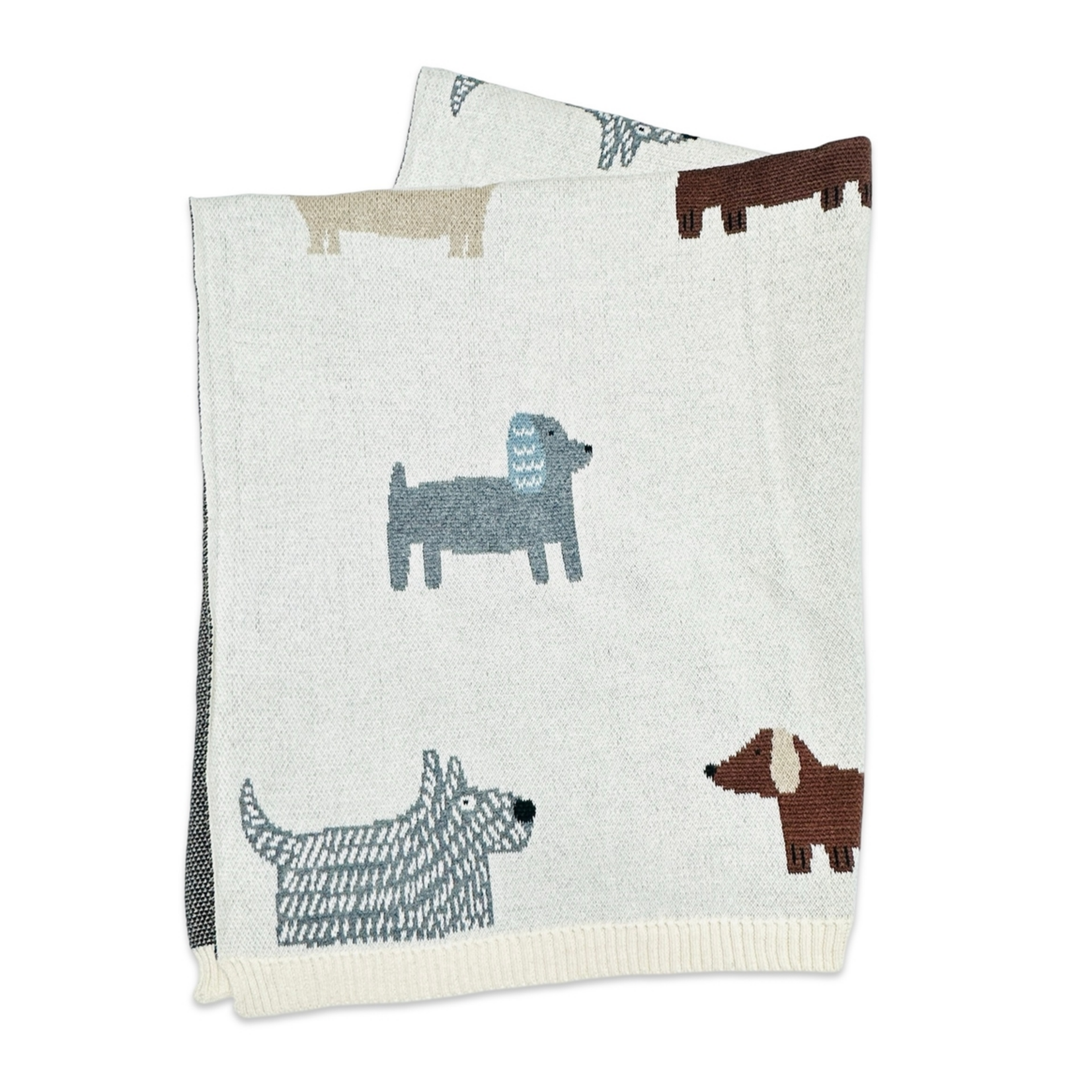 Viverano Buddy Dog Knit Baby Blanket