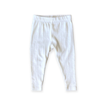 Viverano Pointelle Baby Legging - Soft White
