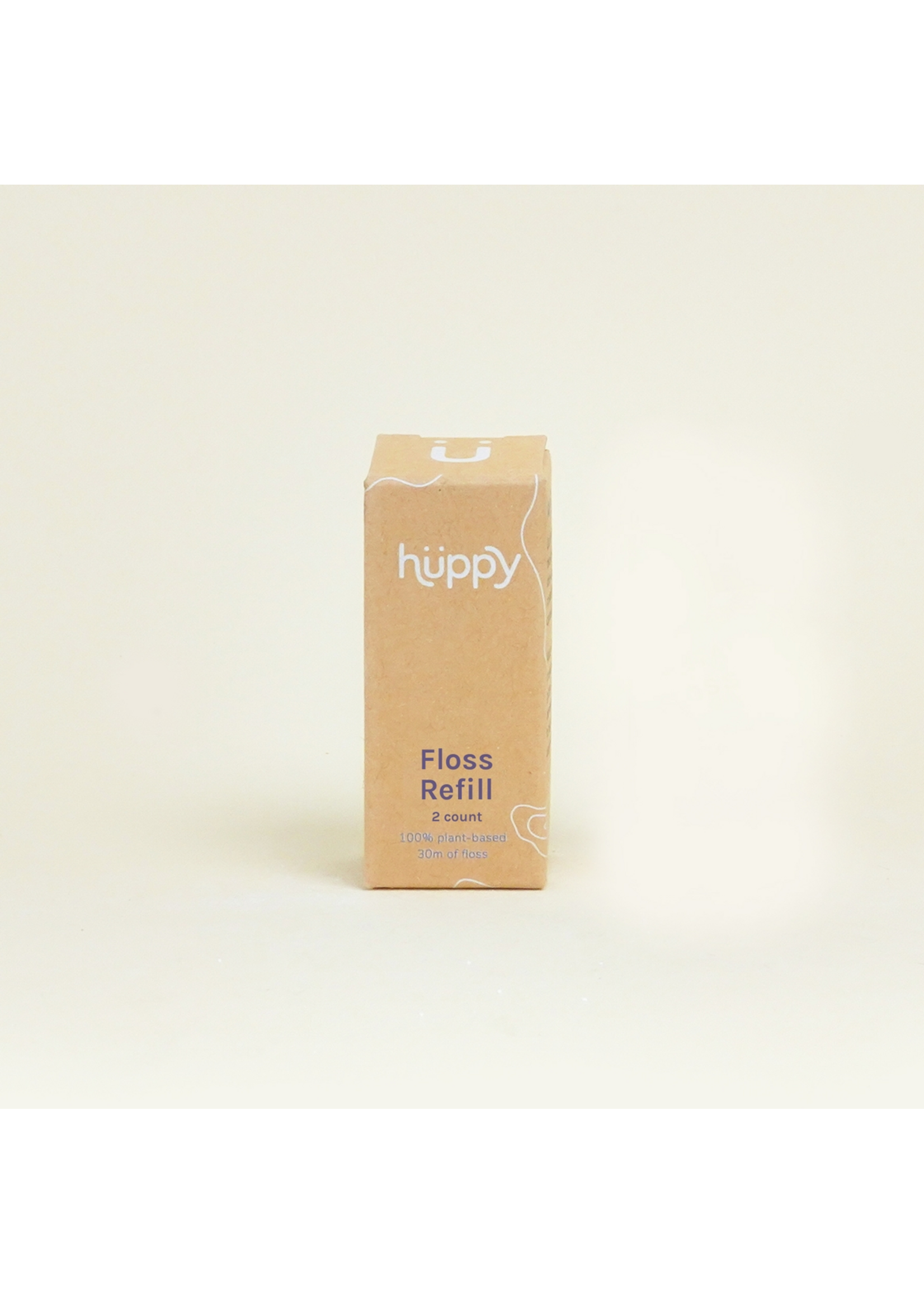 Huppy Dental Floss Refills Vegan - Mint 2-pack