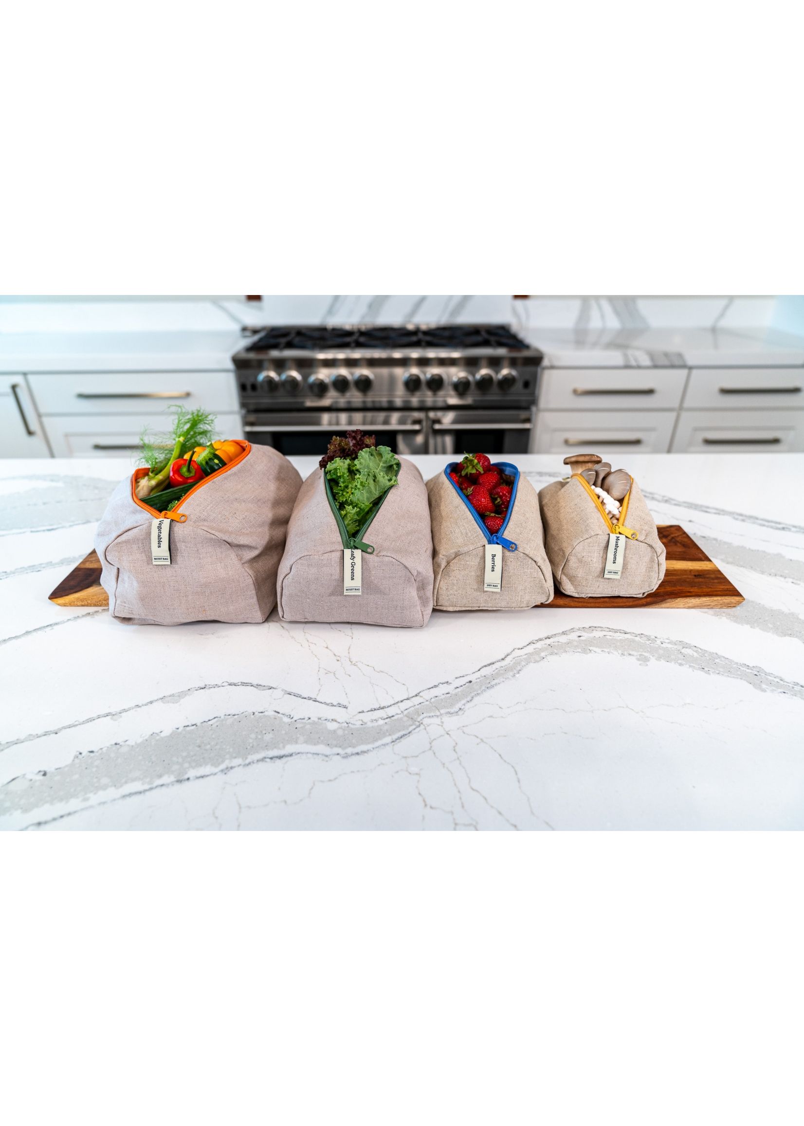 Ambrosia European Flax Linen Produce Bag Set