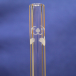 DrinkingStraws 8" Glass Drinking Straw - Etched Otter - Standard