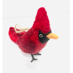 The Winding Road Felt Bird Ornament - Cardinal