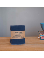 Cheeks Ahoy Organic Cotton Muslin Washcloth / Kitchen Cloth / Hankie - Twilight Set of 3